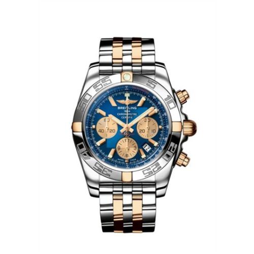 Breitling Chronomat 44 Paslanmaz Çelik / Pembe Altın / Mavi 43.5mm, referans IB011012/C790
