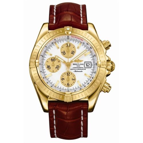 Breitling Chronomat Evolution Sarı Altın / Beyaz, referans K1335611/G570