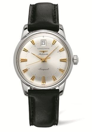 Longines Conquest Heritage Paslanmaz Çelik / Gümüş 35mm, referans L1.611.4.75.2
