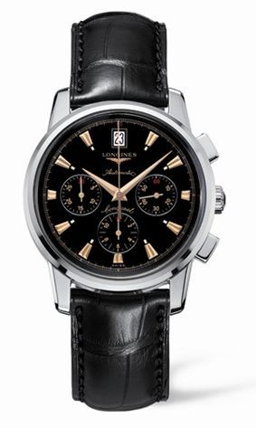 Longines Conquest Heritage Chronograph Siyah Dial, referans L1.641.4.52.4