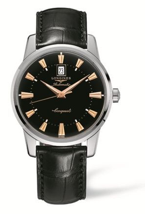 Longines Conquest Heritage 40mm Siyah Dial, referans L1.645.4.52.4