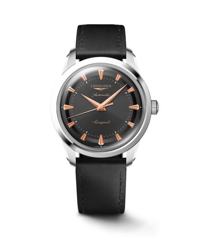 Longines Conquest Heritage 40 Paslanmaz Çelik / Siyah, referans L1.650.4.52.2