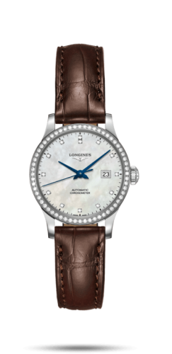 Longines Record 30mm Paslanmaz Çelik / Elmas / MOP-Elmas / Bilezik, referans L2.321.0.87.2
