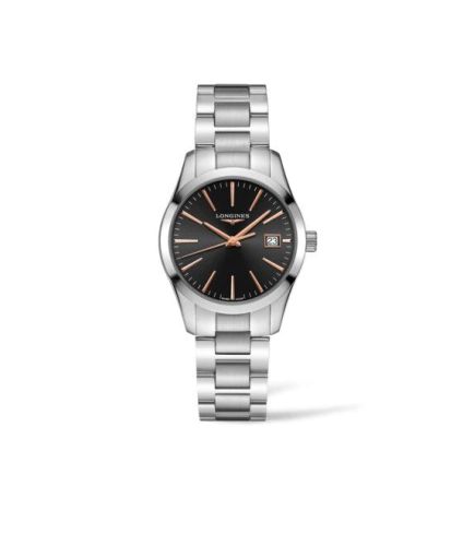 Conquest Classic Quartz 34 Paslanmaz Çelik / Siyah