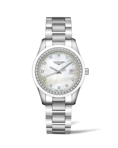 Conquest Classic Quartz 34 Paslanmaz Çelik / Seramik / Elmas / Siyah 36 mm