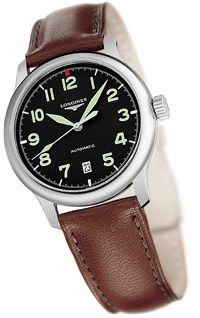 Longines Avigation Automatic Paslanmaz Çelik / Siyah 38.5mm, referans L2.619.4.53.2