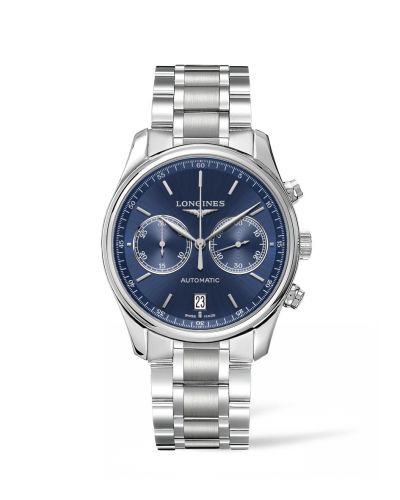 Longines Master Collection Chronograph 40 Paslanmaz Çelik / Mavi / Bilezik, referans L2.629.4.92.6