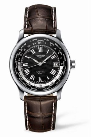 Longines Master Collection Worldtime Siyah 39mm, referans L2.631.4.51.5