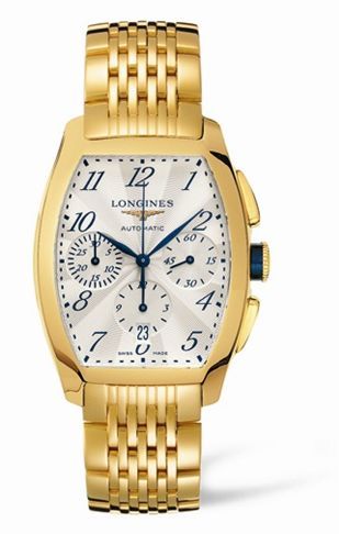 Longines Evidenza Chronograph Sarı Altın Bilezik, referans L2.643.6.73.6