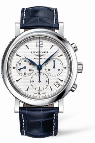 Longines Clous de Paris Chronograph Gümüş 44mm, referans L2.704.4.16.3