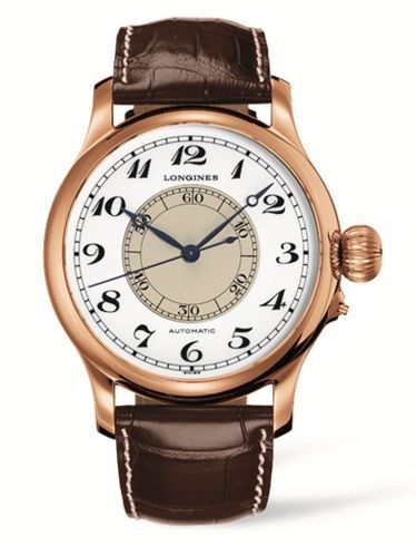 Longines Weems Second-Setting Watch Pembe Altın Arabic, referans L2.713.8.13.0