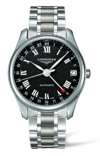 Longines Master Collection 42 24h Paslanmaz Çelik / Siyah-Arabic / Bilezik, referans L2.718.4.50.6