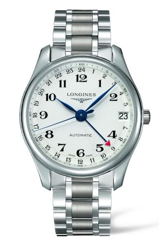 Longines Master Collection 42 24h Paslanmaz Çelik / Gümüş-Arabic / Bilezik, referans L2.718.4.70.6