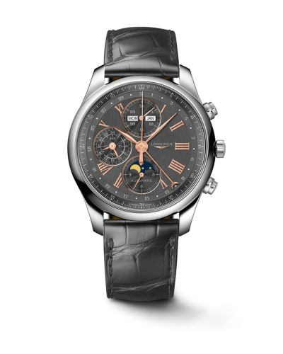 Longines Master Collection 42 Chronograph Calendar Paslanmaz Çelik / Anthracite, referans L2.773.4.61.2