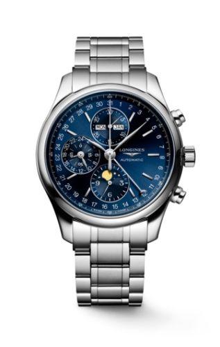 Longines Master Collection 42 Chronograph Calendar Paslanmaz Çelik / Mavi / Bilezik, referans L2.773.4.92.6