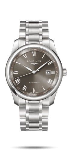 Longines Master Collection 40 Date Paslanmaz Çelik / Gri Roman / Bilezik, referans L2.793.4.71.6