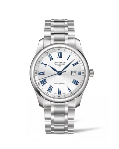Longines Master Collection 40 Date Paslanmaz Çelik / Gümüş - Roman / Bilezik, referans L2.793.4.79.6