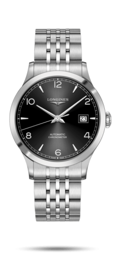 Longines Record 40mm Paslanmaz Çelik / Siyah-Arabic / Bilezik, referans L2.821.4.56.6