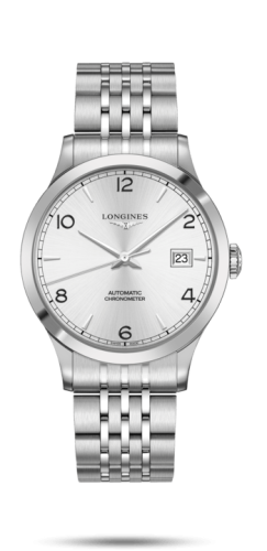 Longines Record 40mm Paslanmaz Çelik / Gümüş-Arabic / Bilezik, referans L2.821.4.76.6