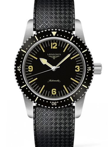 Longines Skin Diver Stainless Steel / Black / Rubber 42mm, reference L2.822.4.56.9