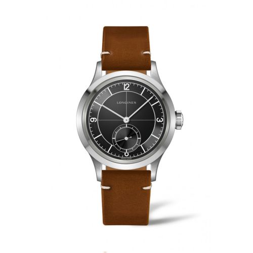 Longines Heritage 38.5 Small Seconds Black Sector, reference L2.828.4.53.2