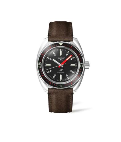 Longines Ultra-Chron Diver Paslanmaz Çelik / Siyah / Kayış, referans L2.836.4.52.2
