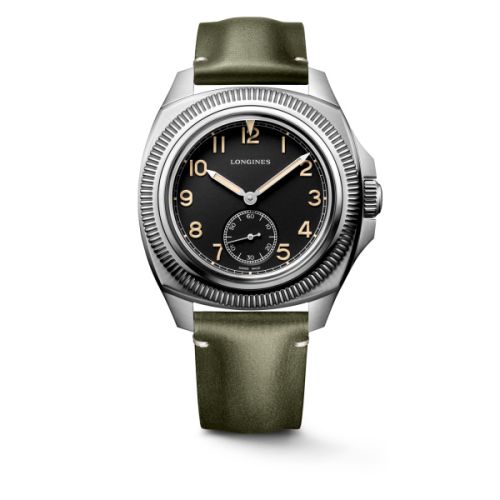 Longines Pilot Majetek / Calf Yeşil 43mm, referans L2.838.4.53.2