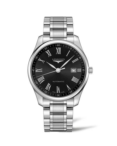 Longines Master Collection 42 Date Paslanmaz Çelik / Siyah - Roman / Bilezik, referans L2.893.4.59.6