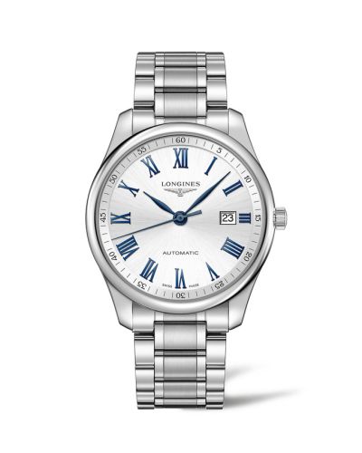 Longines Master Collection 42 Date Paslanmaz Çelik / Gümüş - Roman / Bilezik, referans L2.893.4.79.6