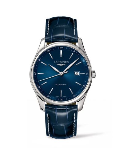 Longines Master Collection 42 Date  Paslanmaz Çelik / Mavi / Alligator XL, referans L2.893.4.92.2