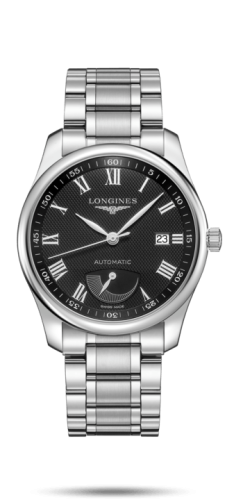 Longines Master Collection 40mm Power Reserve Paslanmaz Çelik / Siyah-Roman / Bilezik, referans L2.908.4.51.6