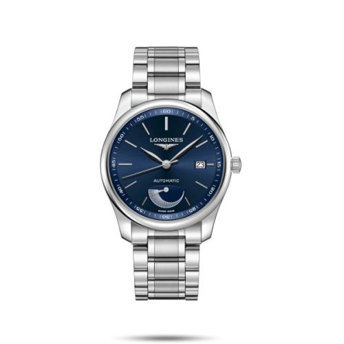 Longines Master Collection 40mm Power Reserve Paslanmaz Çelik / Mavi / Bilezik, referans L2.908.4.92.6