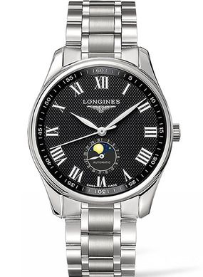 Longines Master Collection 42 Moonphase Paslanmaz Çelik / Siyah-Roman / Bilezik, referans L2.919.4.51.6
