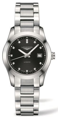 Conquest Classic Automatic 29.5 Paslanmaz Çelik / Siyah / Bilezik