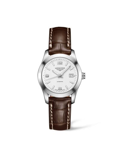Conquest Classic Automatic 29.5 Paslanmaz Çelik / Beyaz / Kayış