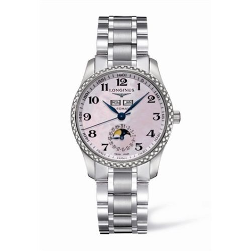 Longines Master Collection Calendar 36 Paslanmaz Çelik / Elmas / MOP / Bilezik, referans L2.503.0.93.6
