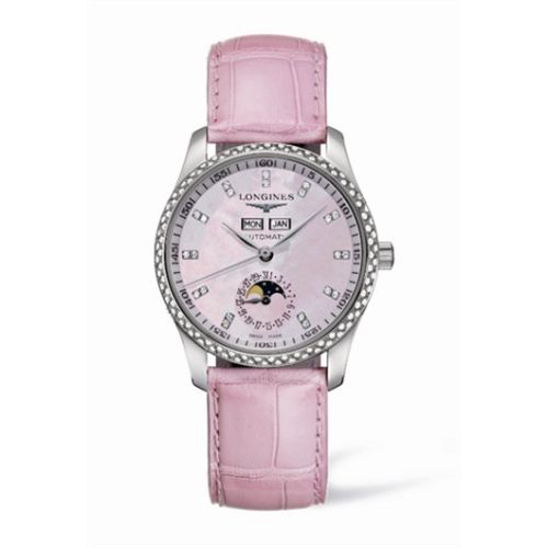 Longines Master Collection Calendar 36 Paslanmaz Çelik / Elmas / MOP, referans L2.503.0.97.3