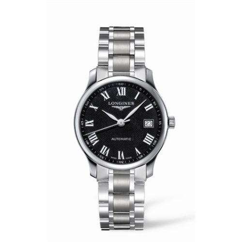 Longines Master Collection Date 36 Paslanmaz Çelik Siyah, referans L2.518.4.51.6
