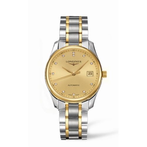Longines Master Collection Date 36 Two Tone Elmas, referans L2.518.5.37.7