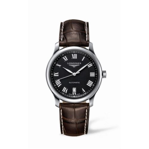 Longines Master Collection Date 38.5 Paslanmaz Çelik Siyah, referans L2.628.4.51.5
