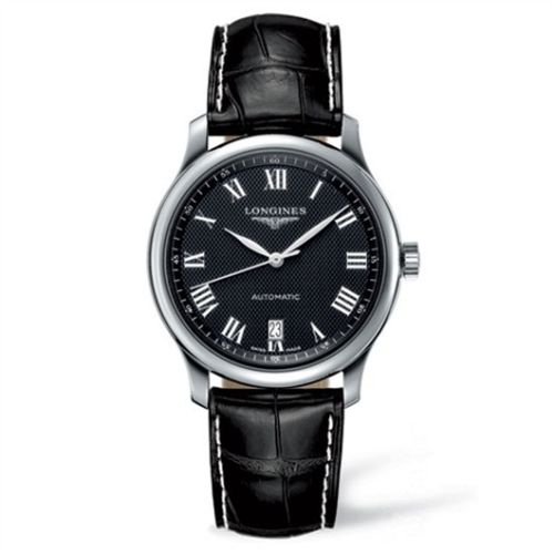 Longines Master Collection Date 38.5 Paslanmaz Çelik Siyah, referans L2.628.4.51.7
