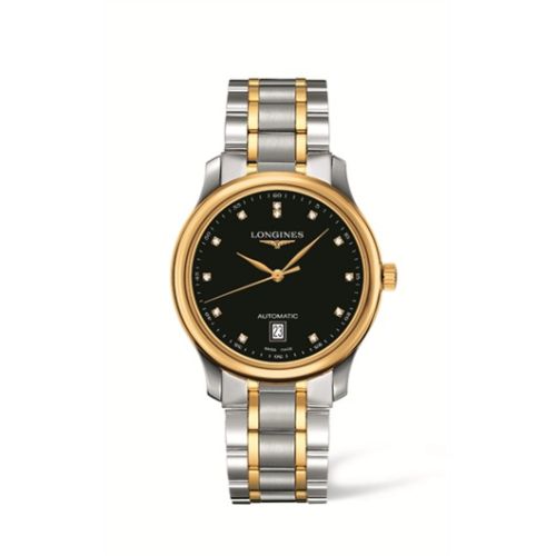 Longines Master Collection Date 38.5 Two Tone Siyah, referans L2.628.5.57.7