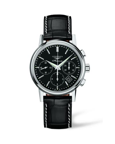 Longines Column-Wheel Chronograph Siyah 39mm, referans L2.733.4.52.0
