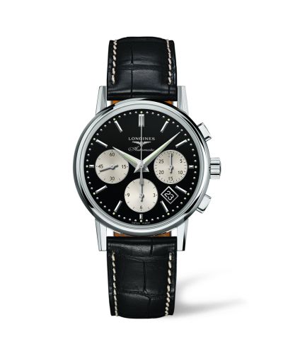 Longines Column-Wheel Chronograph Inverted Panda, referans L2.733.4.92.0