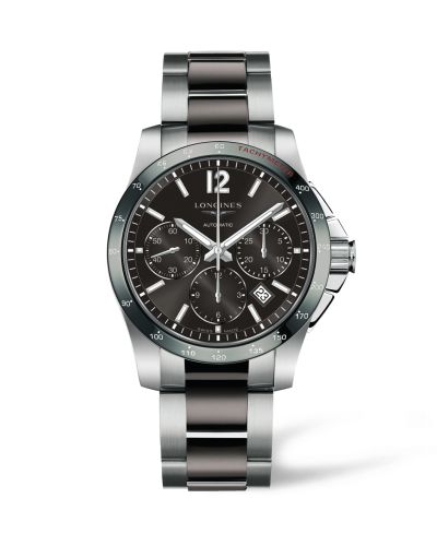 Longines Conquest Chronograph Automatic 41mm Ceramic Gray, reference L2.744.4.06.7