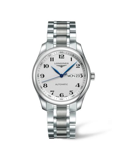 Longines Master Collection 38.5 Day Date Paslanmaz Çelik / Gümüş-Arabic / Bilezik, referans L2.755.4.78.6