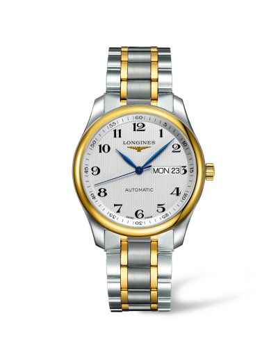 Longines Master Collection 38.5 Paslanmaz Çelik / Sarı Altın / Gümüş-Arabic / Bilezik, referans L2.755.5.78.7