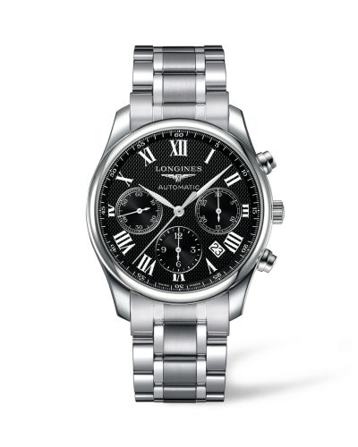 Longines Master Collection 42 Chronograph Paslanmaz Çelik / Siyah-Roman / Bilezik, referans L2.759.4.51.6