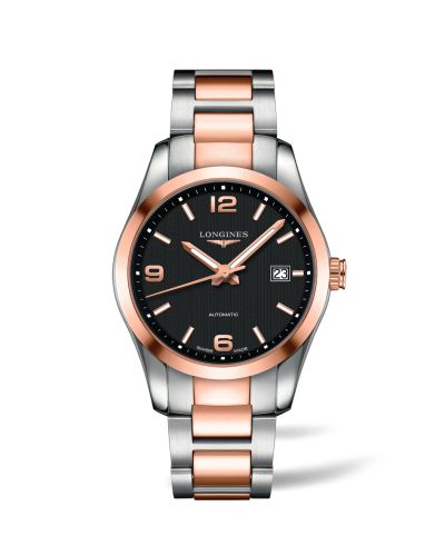 Longines Conquest Classic Automatic 40 Stainless Steel / Red Gold / Black, reference L2.785.5.56.7
