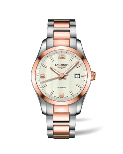 Longines Conquest Classic Automatic 40 Stainless Steel / Red Gold / Silver, reference L2.785.5.76.7